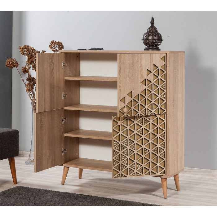 Hanah Home Multilux-120 Armario Multiusos Roble Sonoma